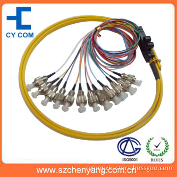 FC/SC/ST 12 Core Ribbon Packing Fiber Optic Pigtail